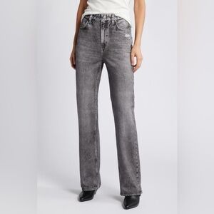 rag & bone Miramar Shea High Rise Relaxed Straight Cotton Terry Sweatpant Jean